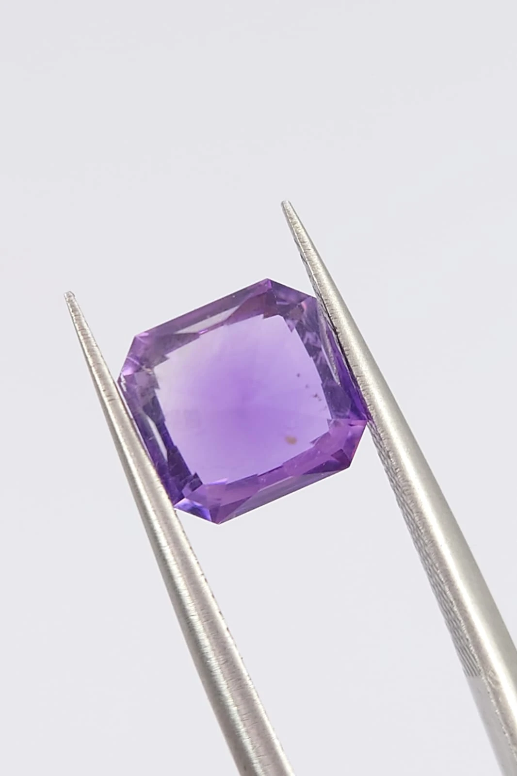 2.2ct Amethyst Emerald Cut Loose Gemstone From Nigeria — view 1